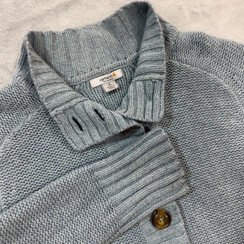 Carhartt Women's Tomboy‎ Cardigan Cardigan Sweater Wool Cotton blend Size Small